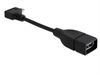 Imagem de Cabo USB micro-B M Angulado > USB 2.0-A F OTG 11 cm
