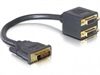 Picture of Cabo VGA-DVI-D /2XDVI-D F GOLD 0.15m