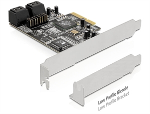 Imagem de Placa PCIe Sata 3Gb/s 4x interna