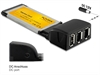 Picture of Placa Delock ExpressCard 2 x Firewire + 1 x USB 2.0
