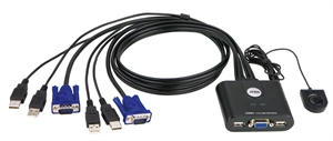 Picture of Aten KVM digital de 2 PCS USB c/cabos+comando