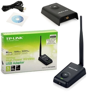 Imagem de Placa Rede TP-LINK Wireless USB 150mbps C/ Antena TL-WN722N