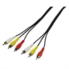 Imagem de Cabo 3x RCA M / 3x RCA M 2,5 mts