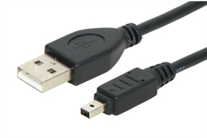 Imagem de Cabo USB 2.0 tipo A/SuperminiB 4p 1.80m