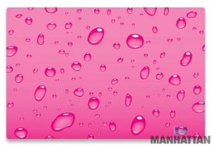 Picture of Notebook Skin "Water Drops Pink" Manhattan