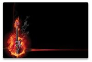 Imagem de Notebook Skin "Burning Guitar" Manhattan