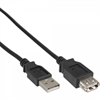 Imagem de Cabo USB 2.0 ext. AM/AF 1.80m negro