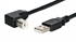 Picture of Cabo USB 2.0 Tipo A/B negro 0.50m Angulado