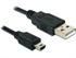 Imagem de Cabo USB tipo A/ mini B 5p preto 1.00m