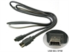 Picture of Cabo USB tipo A/ mini B 5p preto 1.80m