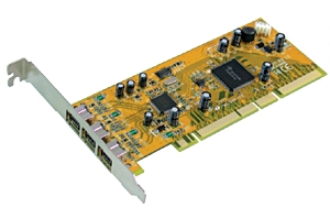 Picture of Controladora PCI 32 bits 3 x1394B FireWire B SUNIX