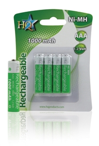 Picture of Pilhas Recarregavéis -3AAA 1.000mAh Pack 4