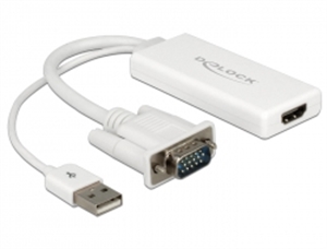 Imagem de Adaptador VGA Delock  de HDMI com áudio