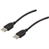 Picture of Cabo USB 2.0 tipo A/A M/M preto 1.80m