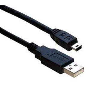 Imagem de Cabo DDigital USB 2.0 AM / MiniB 5Pin 0.30cm Preto