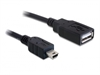 Picture of Cabo USB tipo A F/ mini B 5p M preto 0.50m